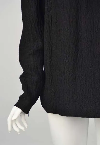 1970s Yves Saint Laurent Black Blouse