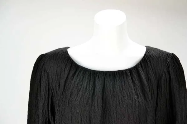 1970s Yves Saint Laurent Black Blouse