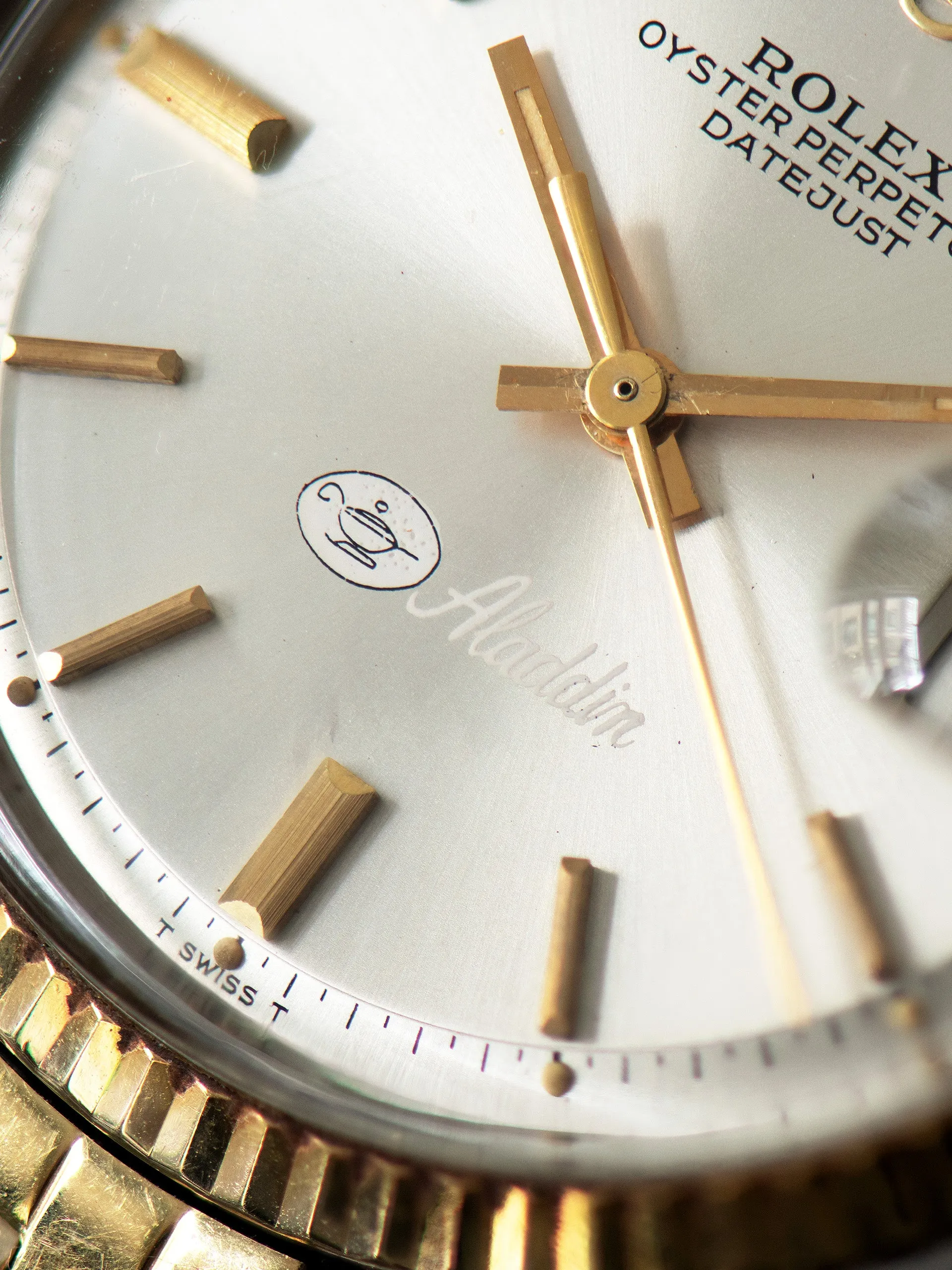 1971 Rolex Two-Tone Datejust (Ref. 1601) Silver "Aladdin" Co-Branded Dial