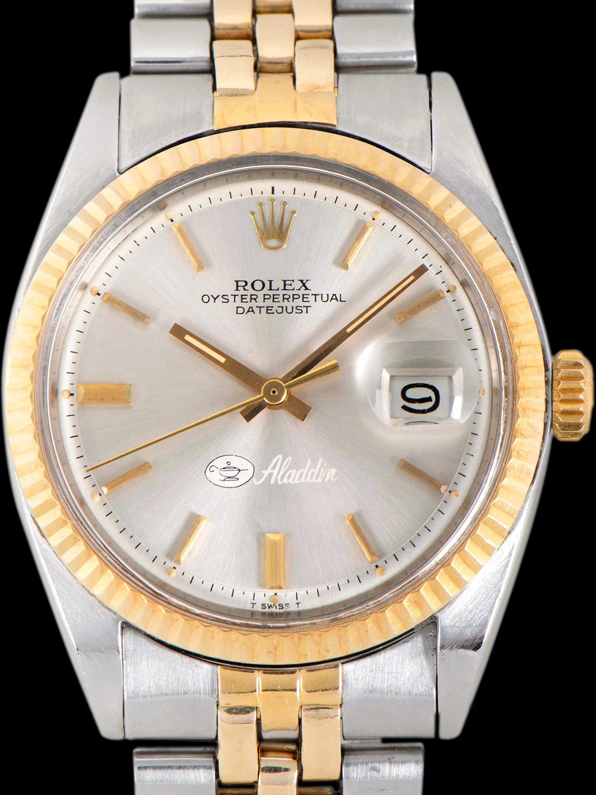 1971 Rolex Two-Tone Datejust (Ref. 1601) Silver "Aladdin" Co-Branded Dial