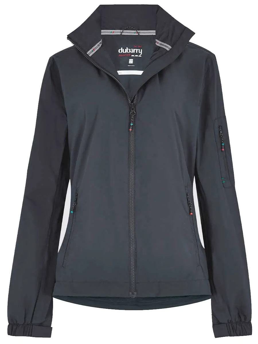 30% OFF DUBARRY Livorno Womens Fleece-Lined Crew Jacket - Graphite - Size: UK 14