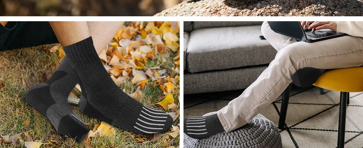 5 Pairs Merino Wool Warm Socks for Men