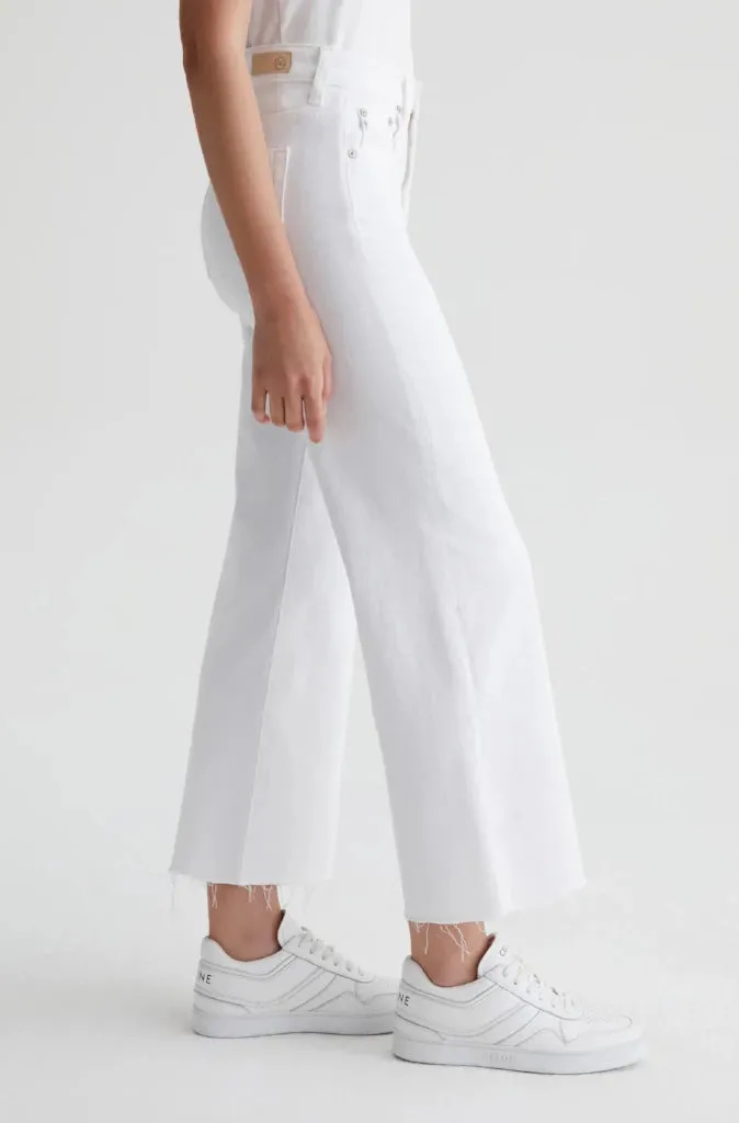 AG Jeans Saige Wide Leg Crop - Modern White