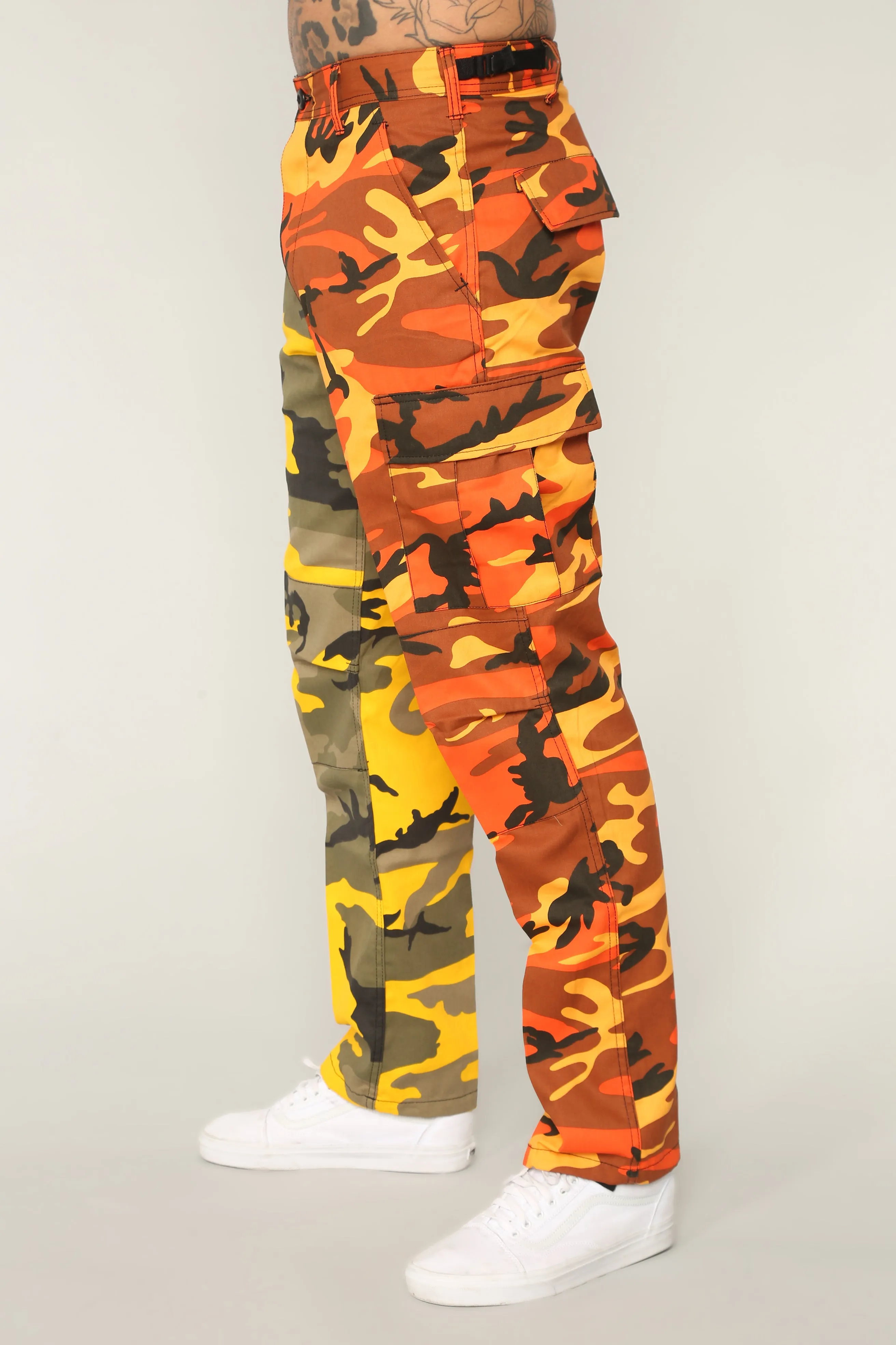 Alex Cargo Pants - Yellow/Combo