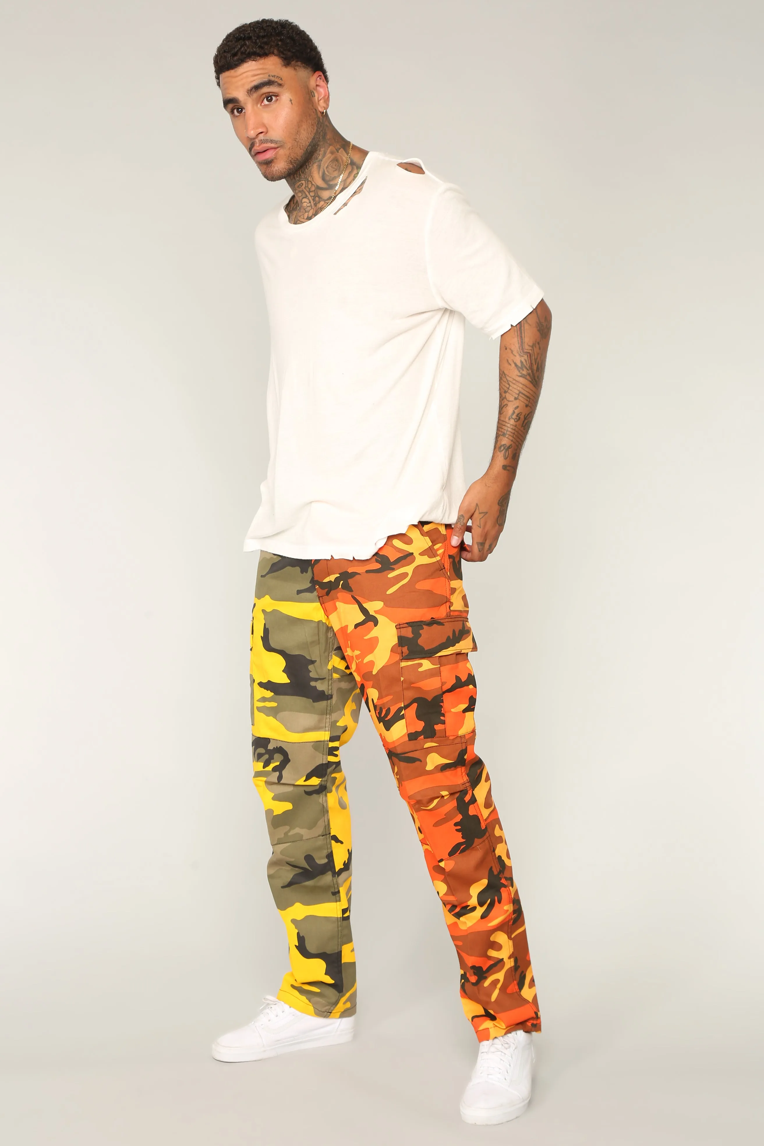 Alex Cargo Pants - Yellow/Combo