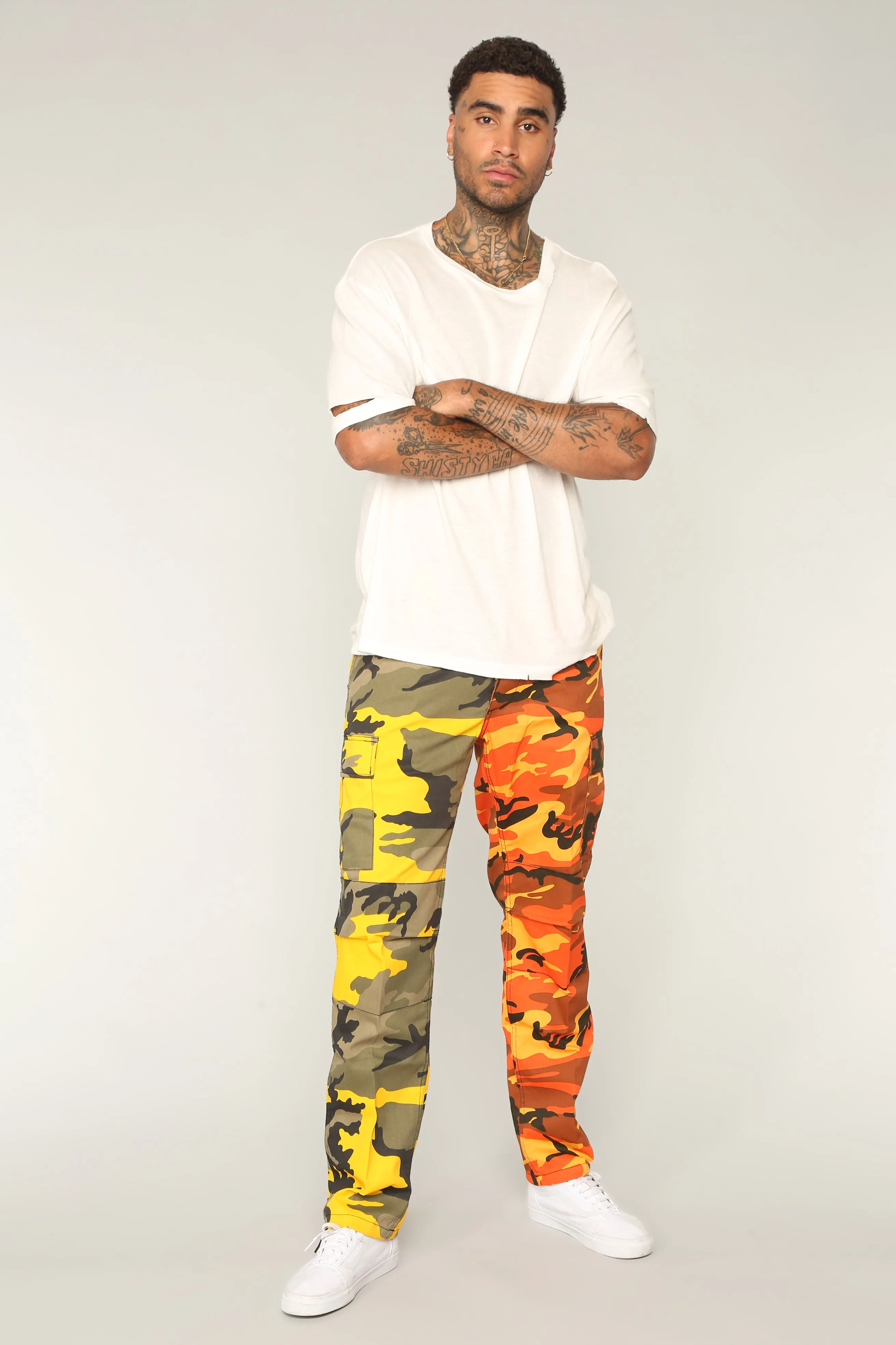 Alex Cargo Pants - Yellow/Combo