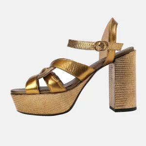 ANNA platform sandal - bronzite