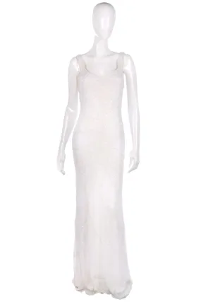 Anoushka Beaded Wedding Dress White Size 10