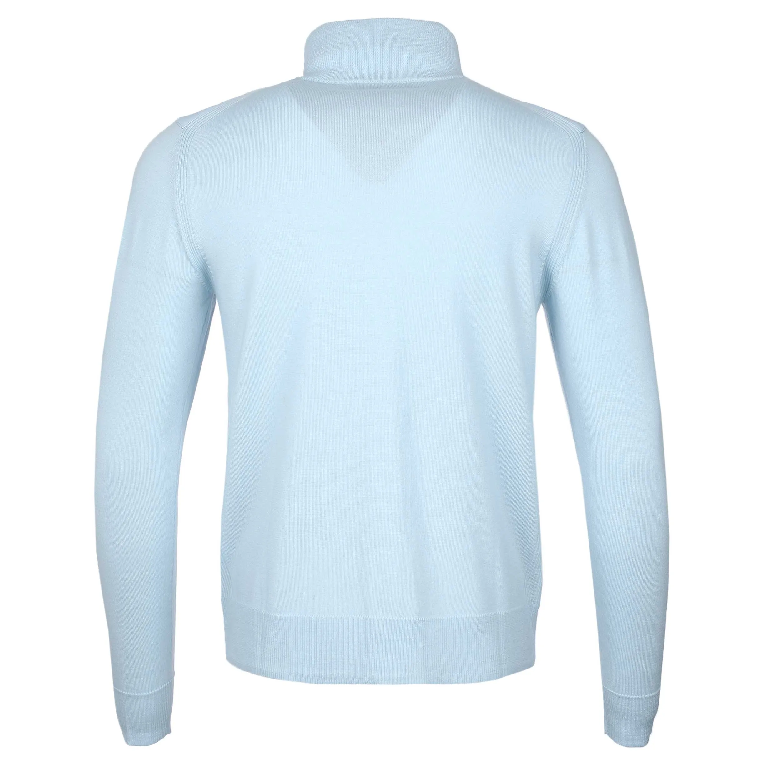 Belstaff Kelbrook Zip Cardigan Knitwear in Sky Blue