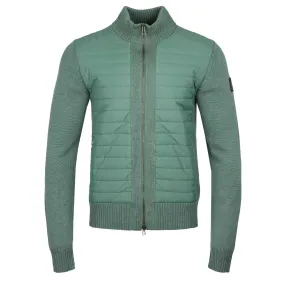 Belstaff Kingston Full Zip Knitwear in Atlas Green