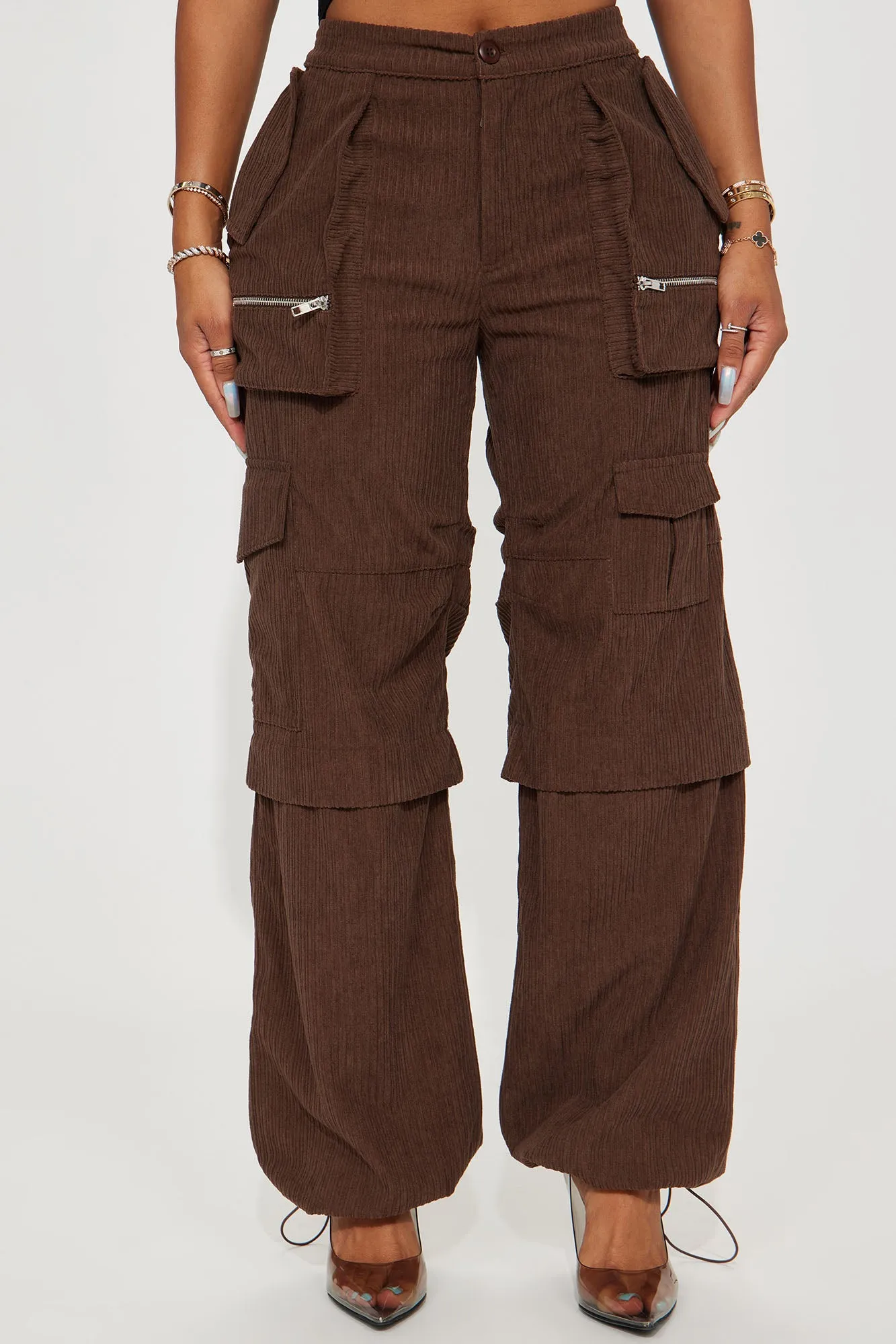 Best Of Me Corduroy Jogger - Brown