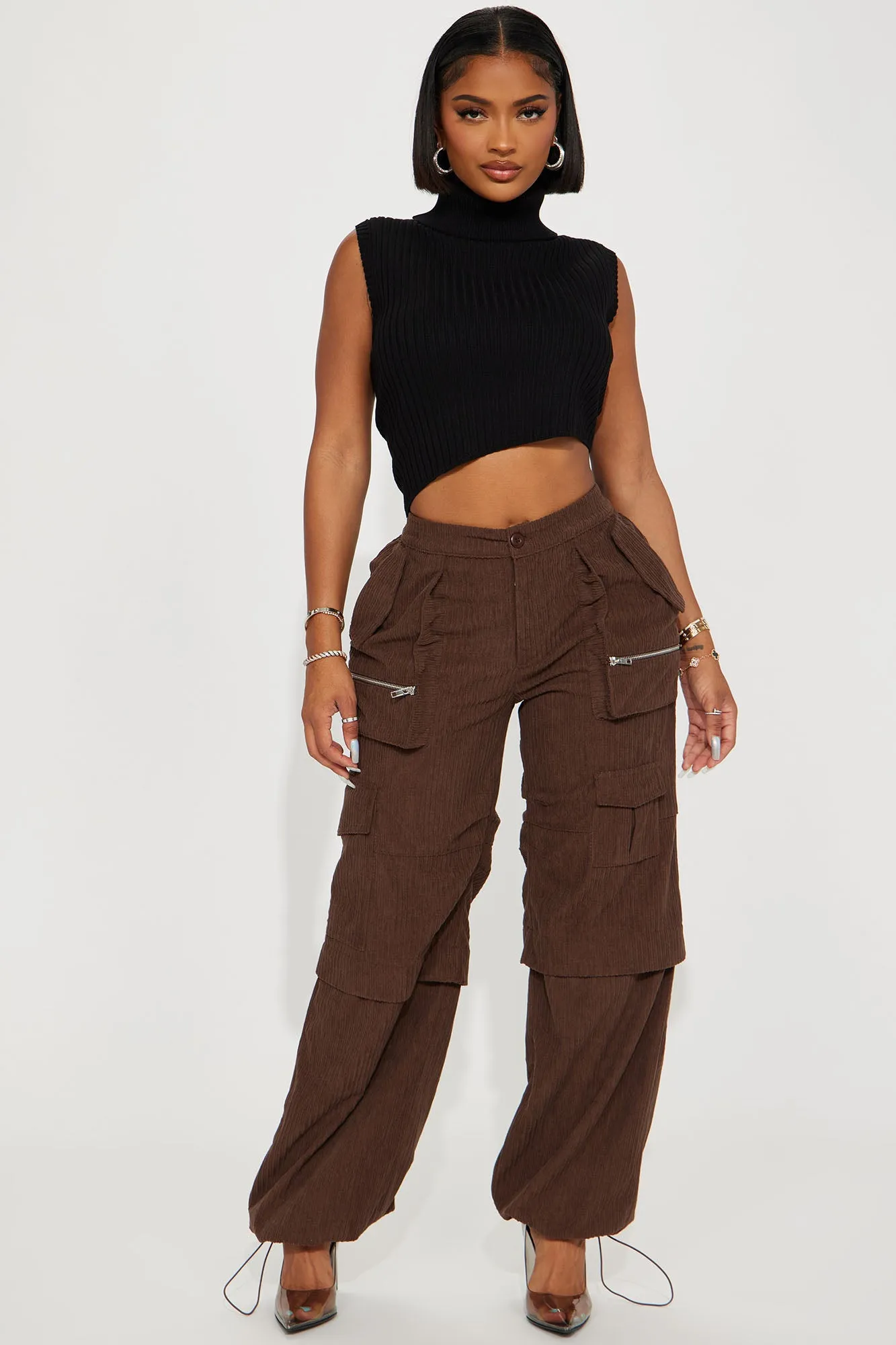 Best Of Me Corduroy Jogger - Brown