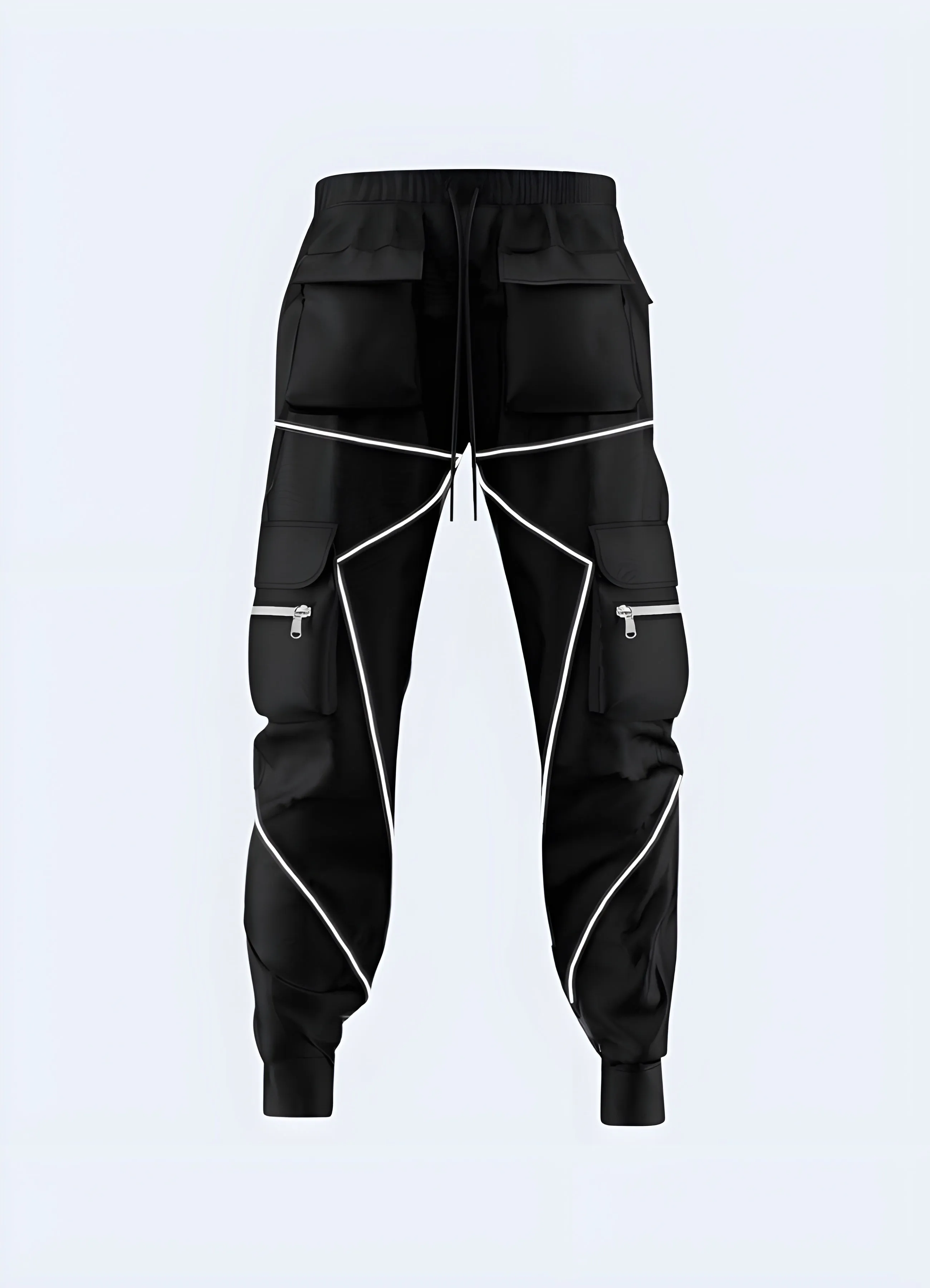 Black Reflective Pants