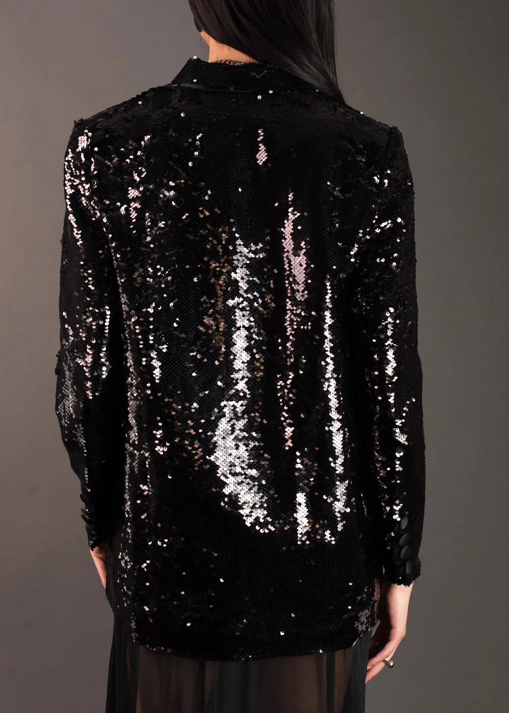 Black Sequin Blazer