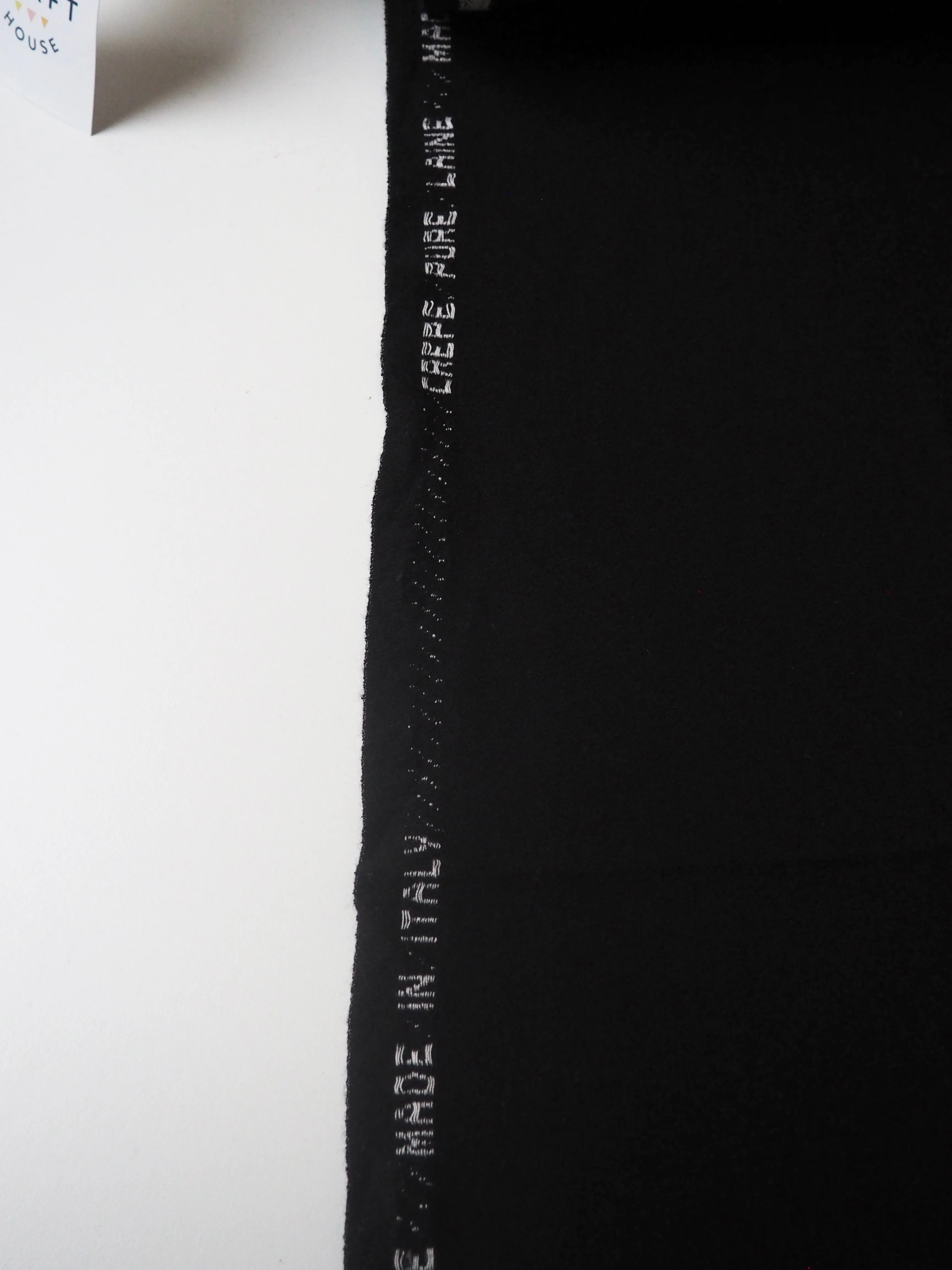 Black Wool Crepe