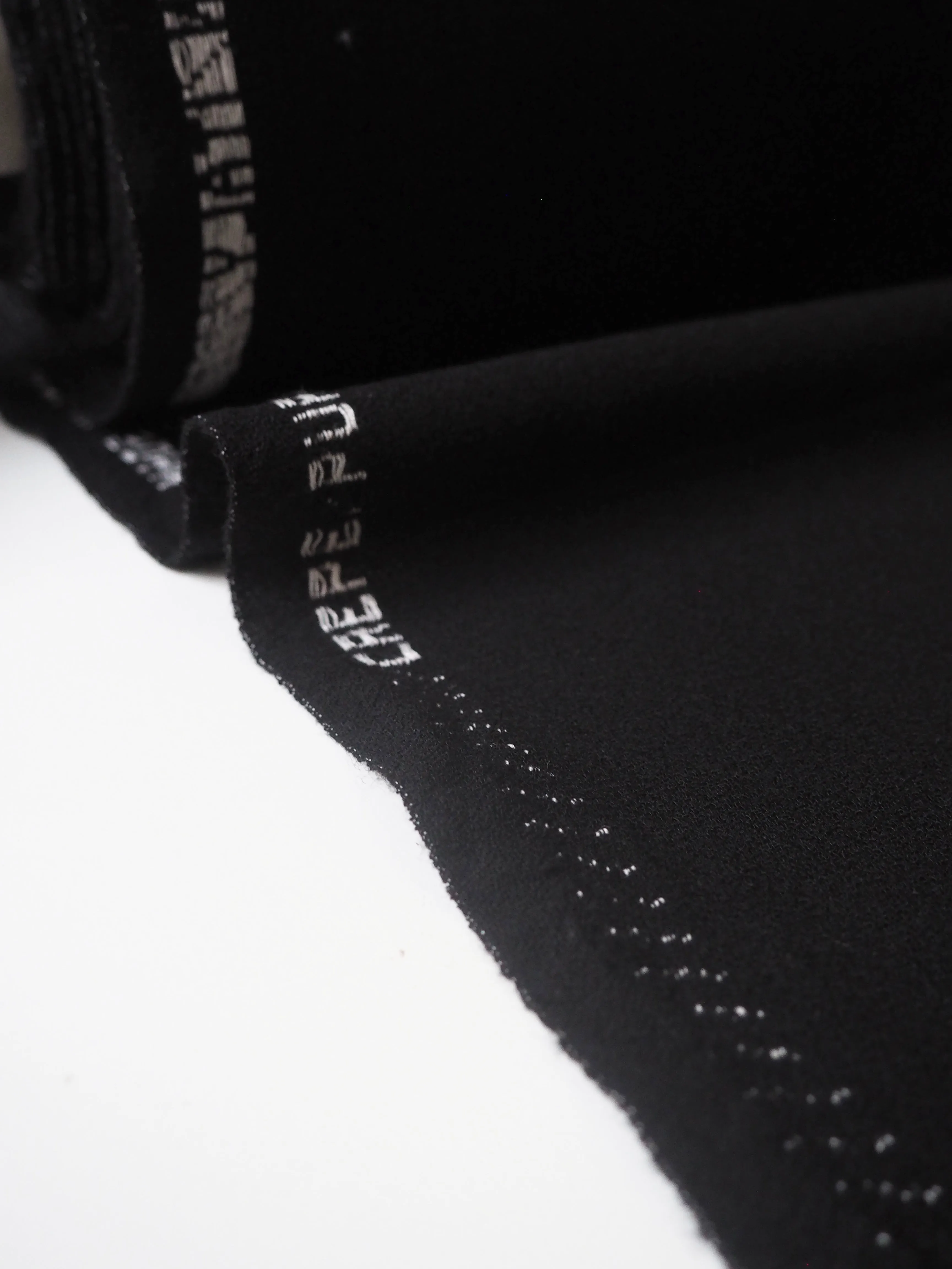 Black Wool Crepe