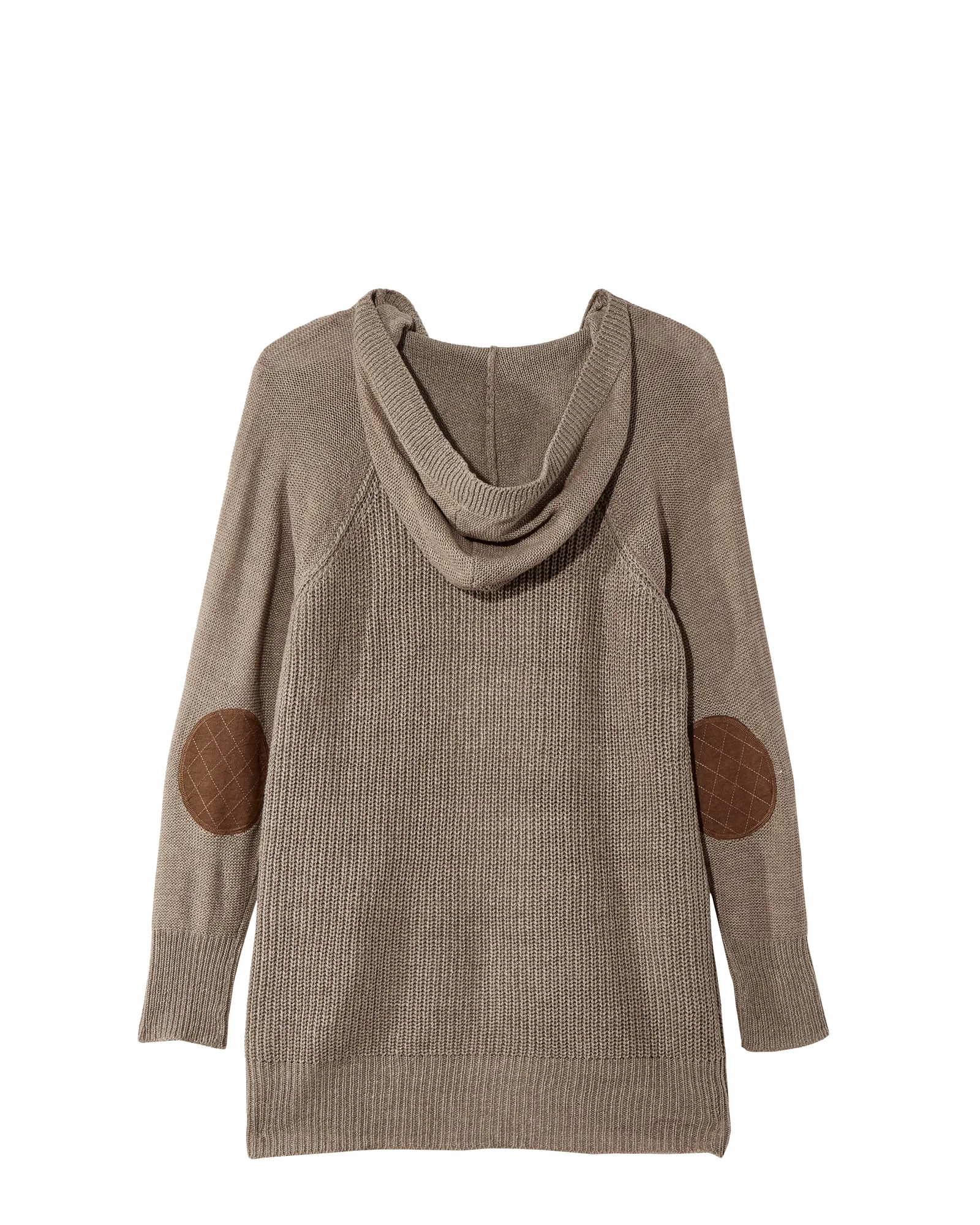 Blanche Elbow Patch Cardigan | Brown