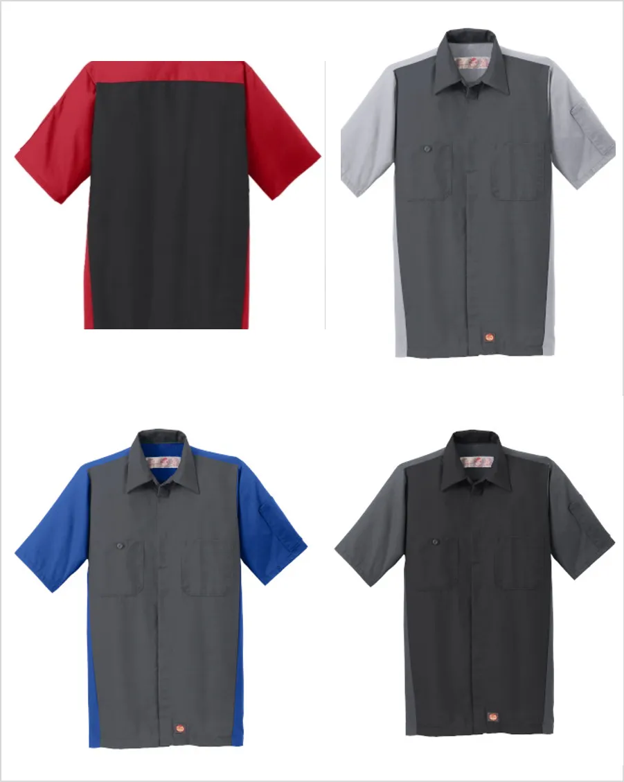 Body by Fisher Red Kap Short Sleeve Two-Tone Mechanic Shirt