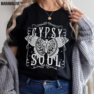 Bohemian Gypsy Soul Tee - Butterfly Loose T-shirt