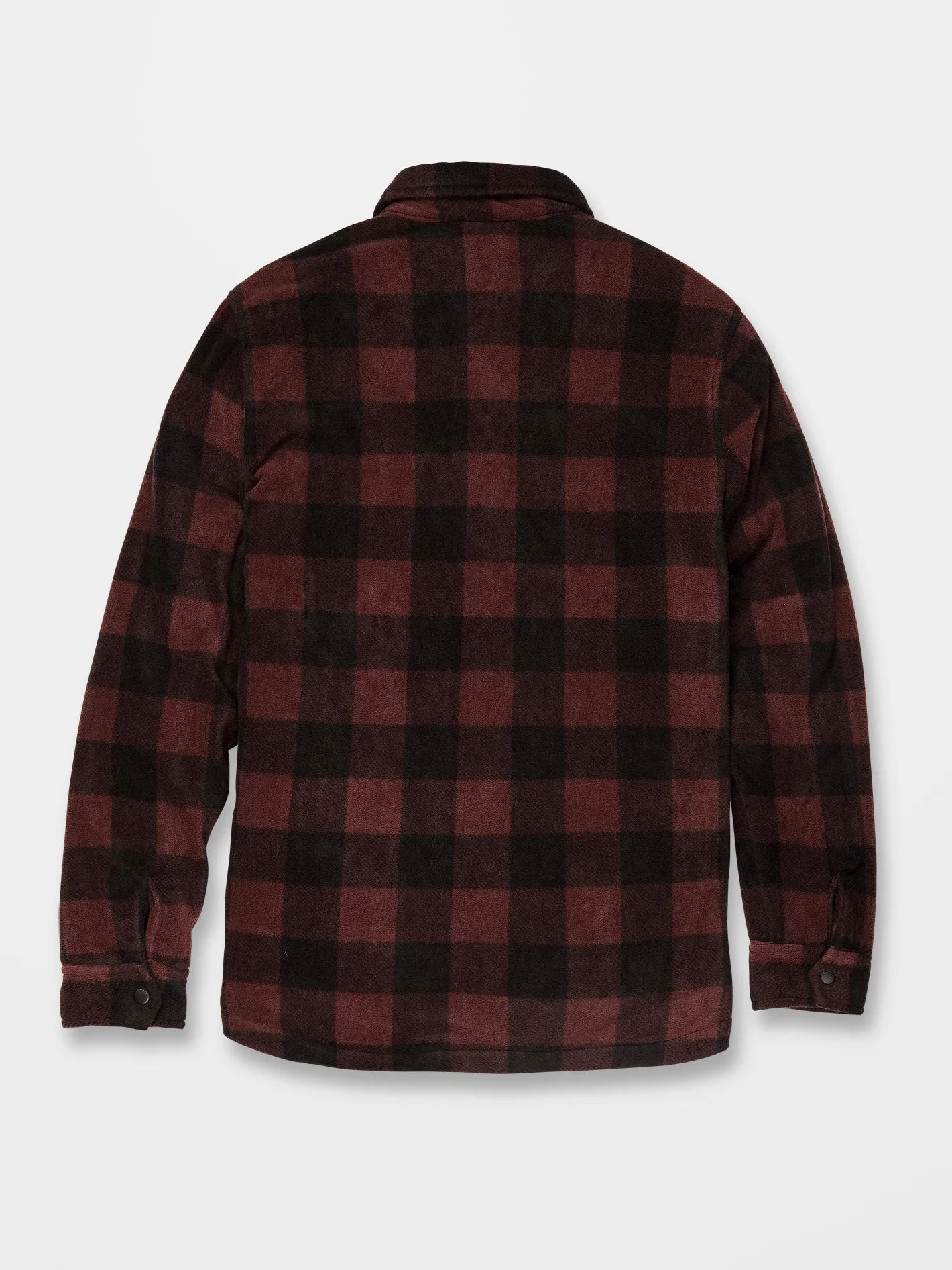 Bowered Fleece Over-shirt - MAHOGANY