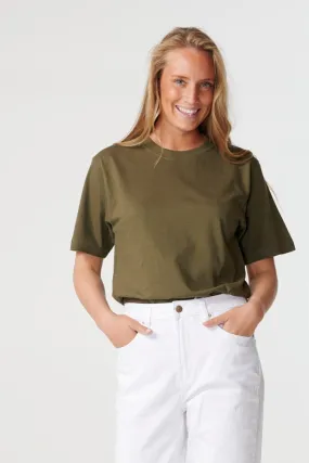 Boyfriend Tee - Army Green