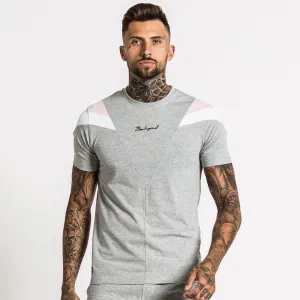 Brock Tee - Grey/White/Pink