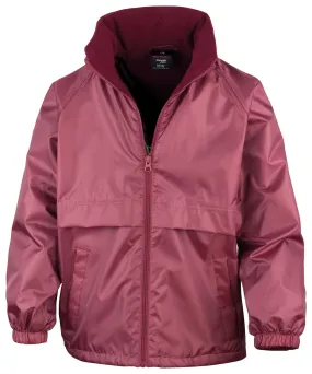 Burgundy - Core junior microfleece lined jacket