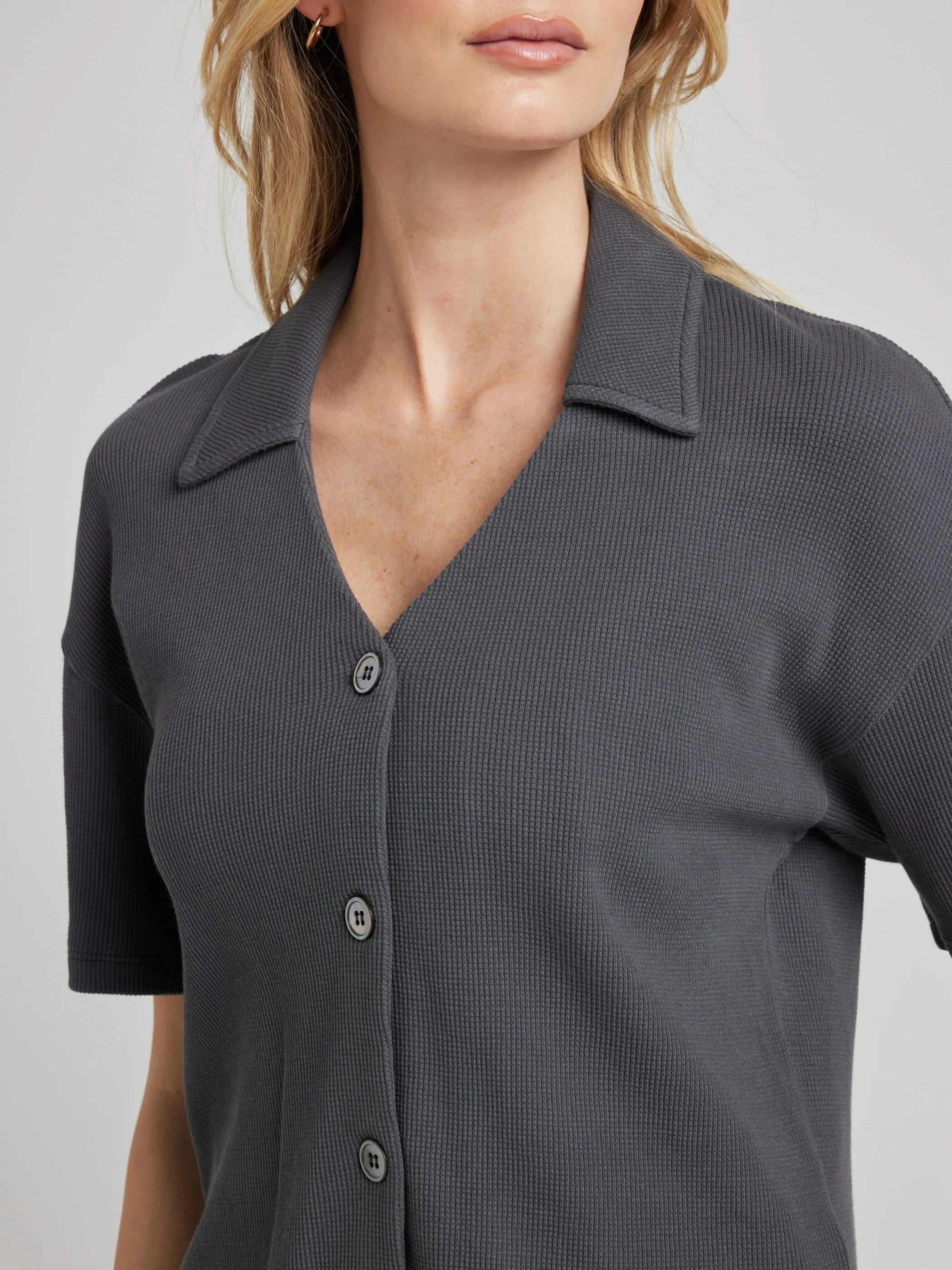 Button Down Shirt - Charcoal