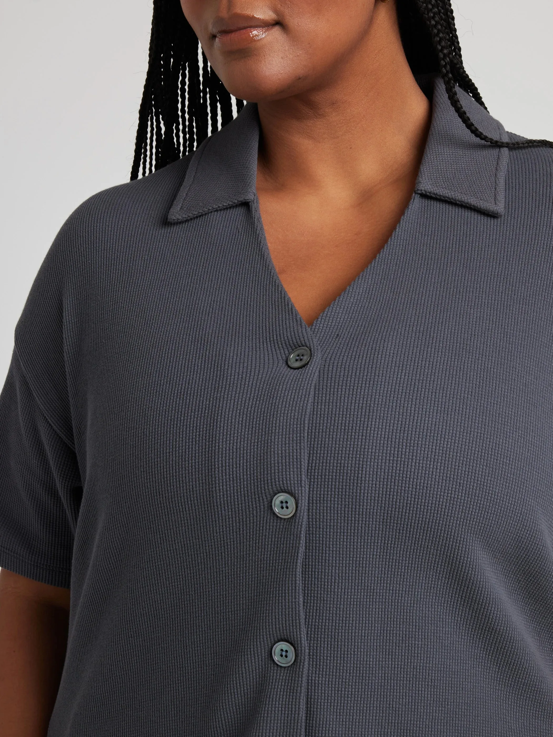 Button Down Shirt - Charcoal