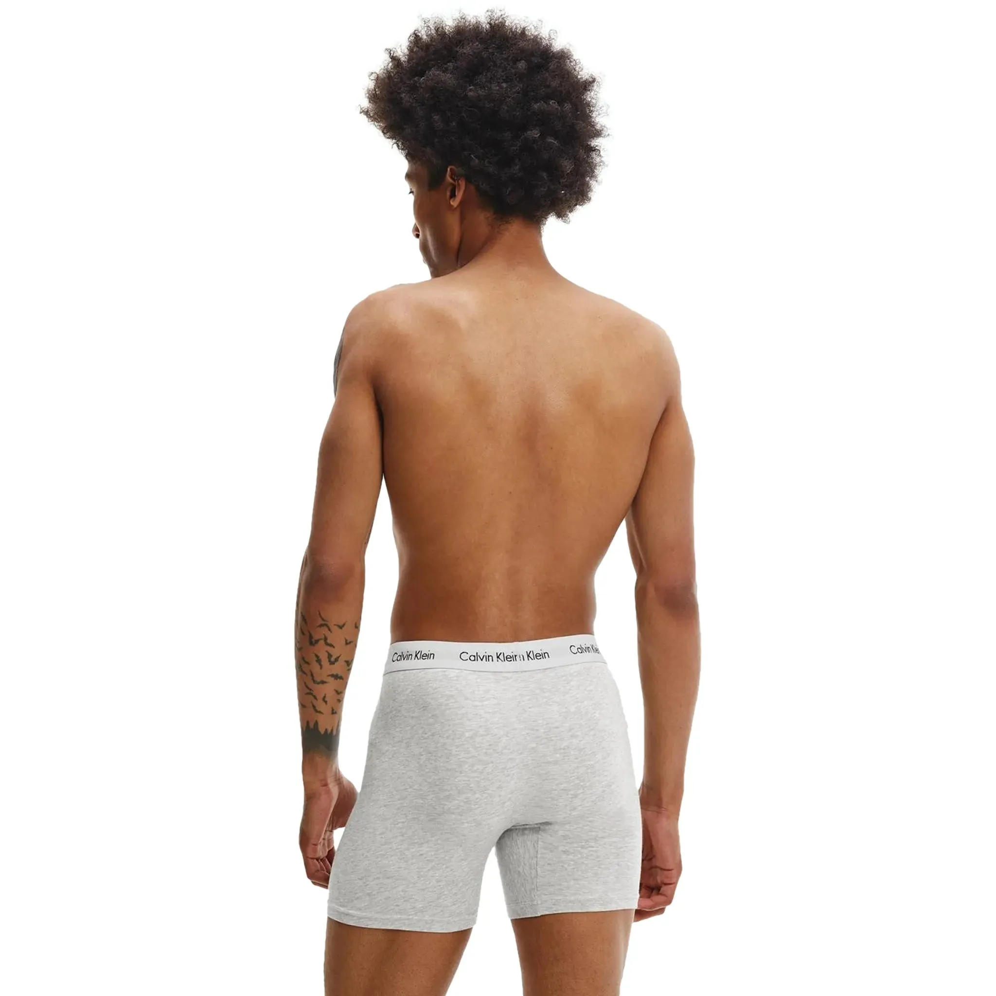 Calvin Klein White Black Grey Boxer Briefs Three Pack