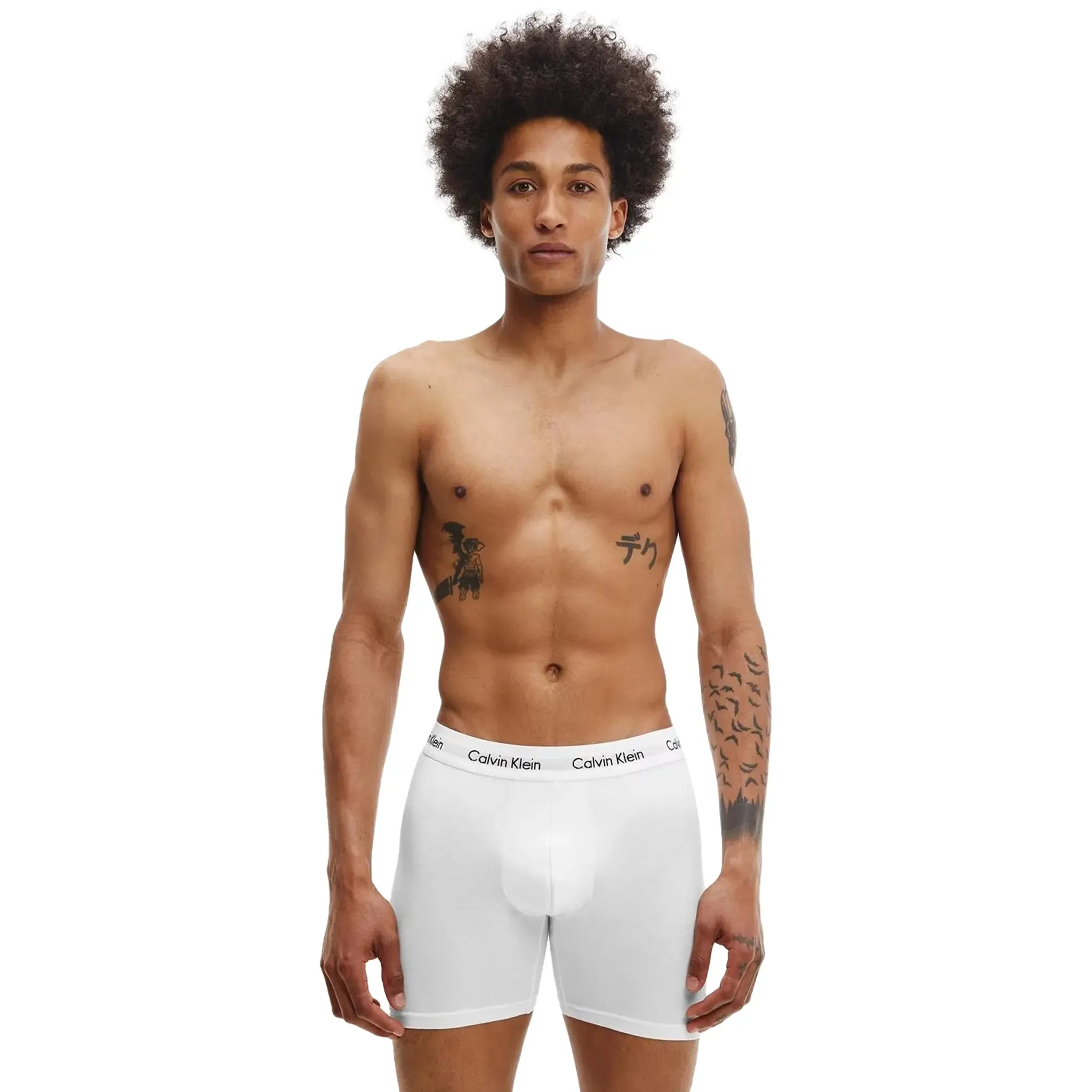 Calvin Klein White Black Grey Boxer Briefs Three Pack