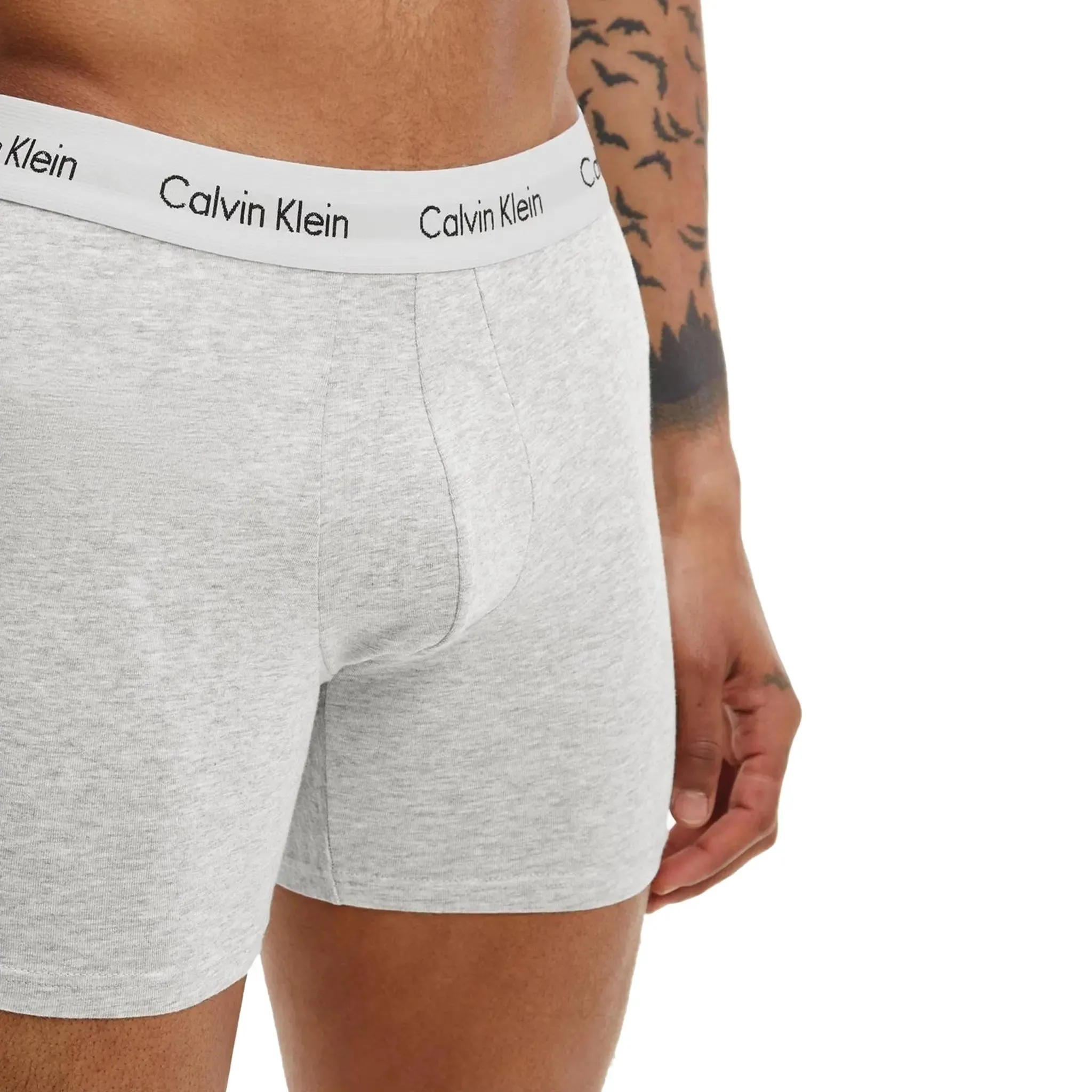 Calvin Klein White Black Grey Boxer Briefs Three Pack