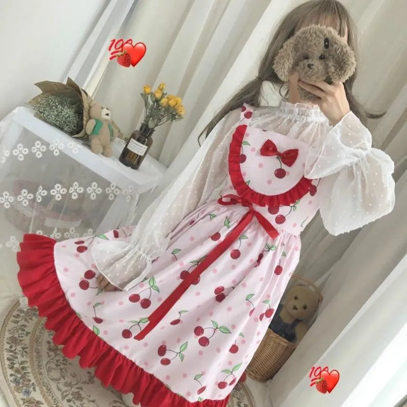 Cherry Sweetheart Dress