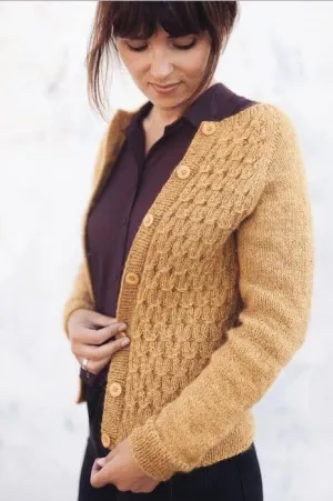 Classic Smocking Cardigan by PetiteKnit, knitting pattern