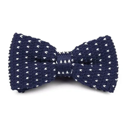 Classy Men Knitted Bow Tie Navy