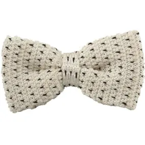 Classy Men Knitted Bow Tie Off-White