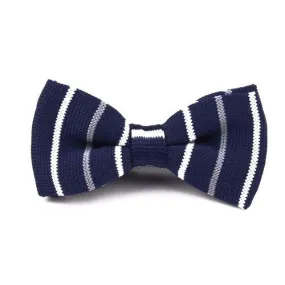 Classy Men Knitted Bow Tie Striped