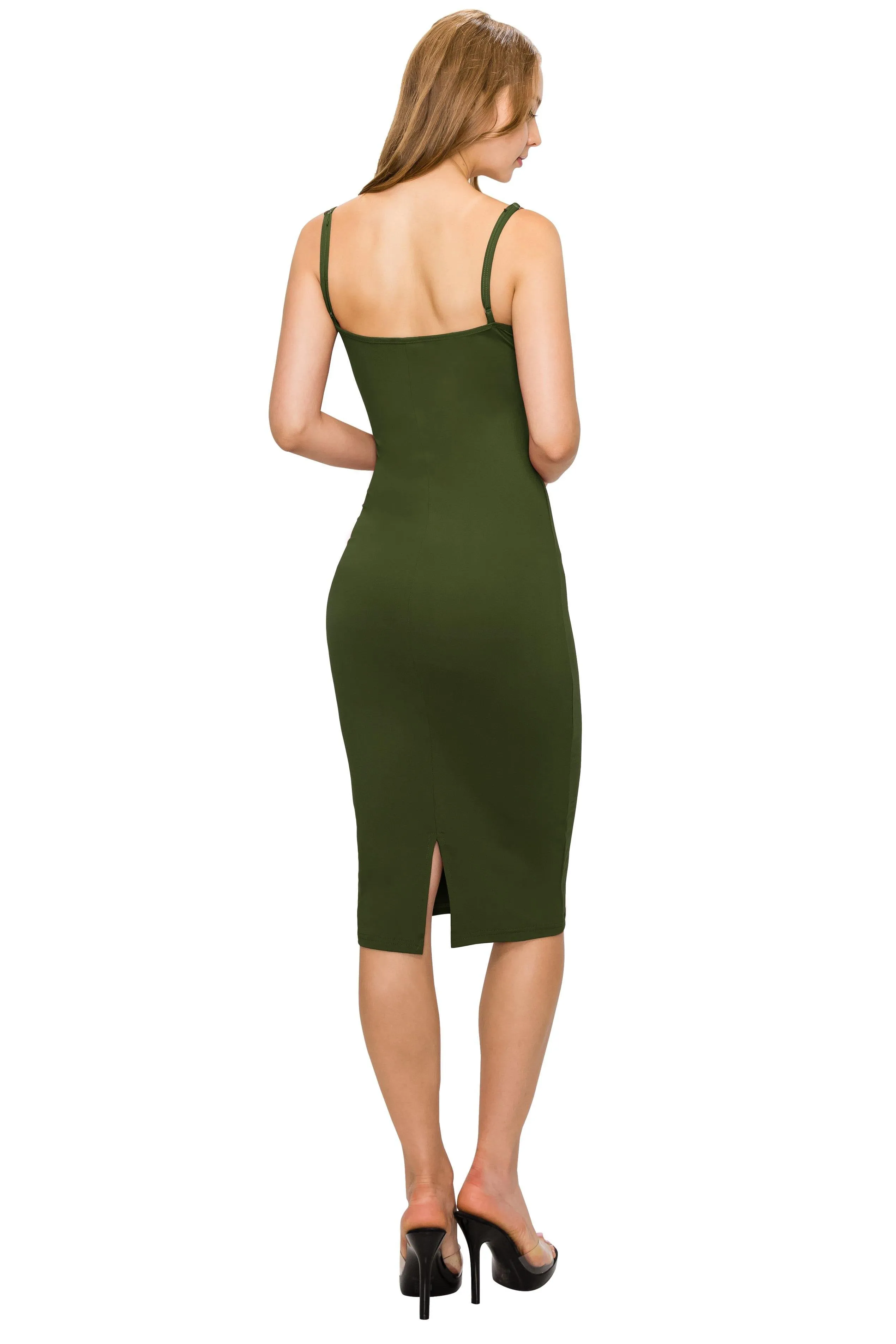 Cocktail Bodycon Dress - Spaghetti Straps