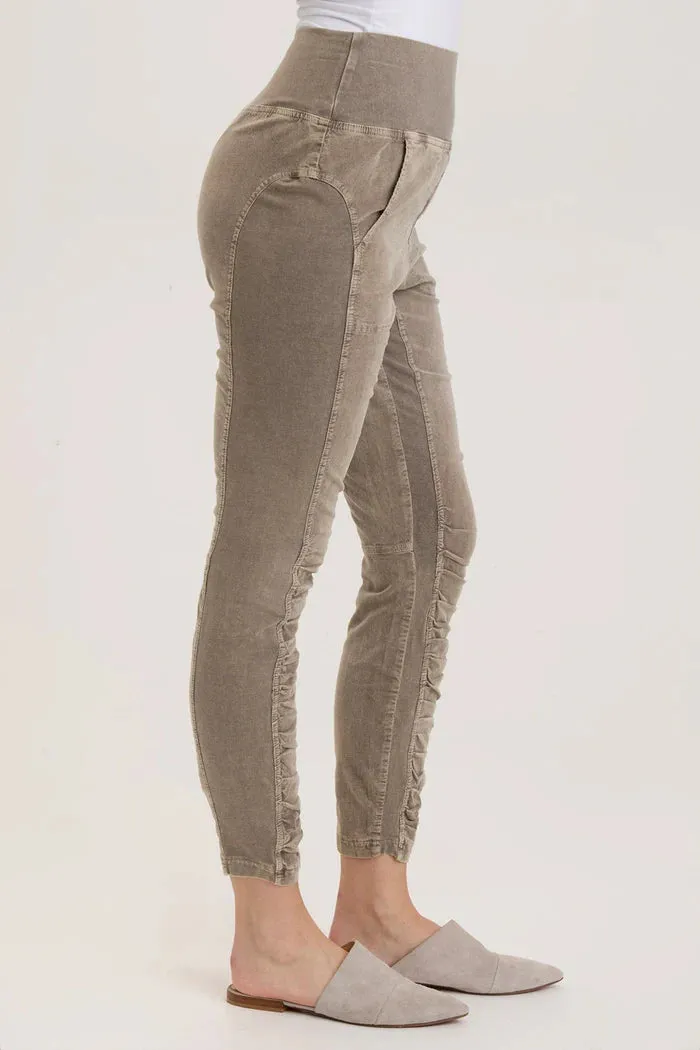 Cord Penny Legging - Distress Wash Java