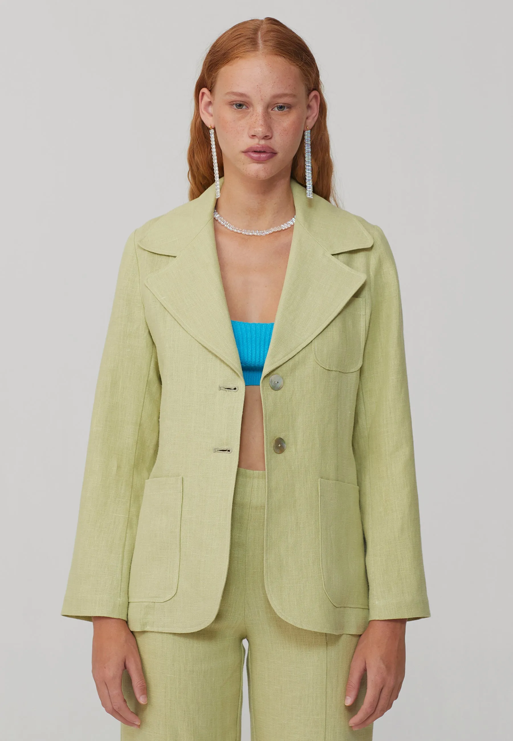 Dallas Blazer - pastel lime