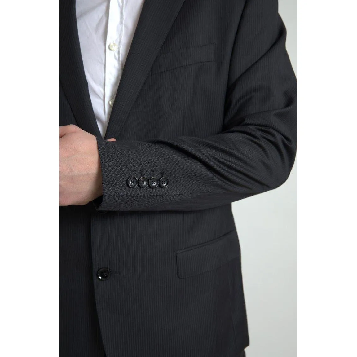 Dolce & Gabbana Elegant Black Two-Piece Slim Fit Suit