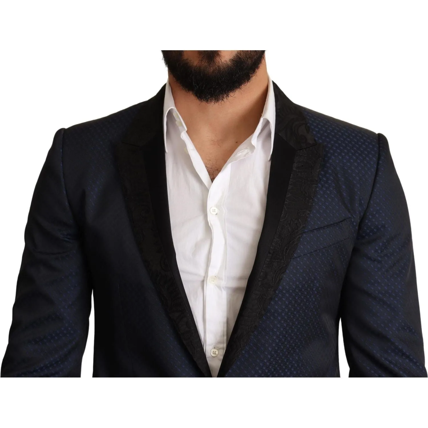 Dolce & Gabbana Elegant Blue Slim Fit Martini Blazer