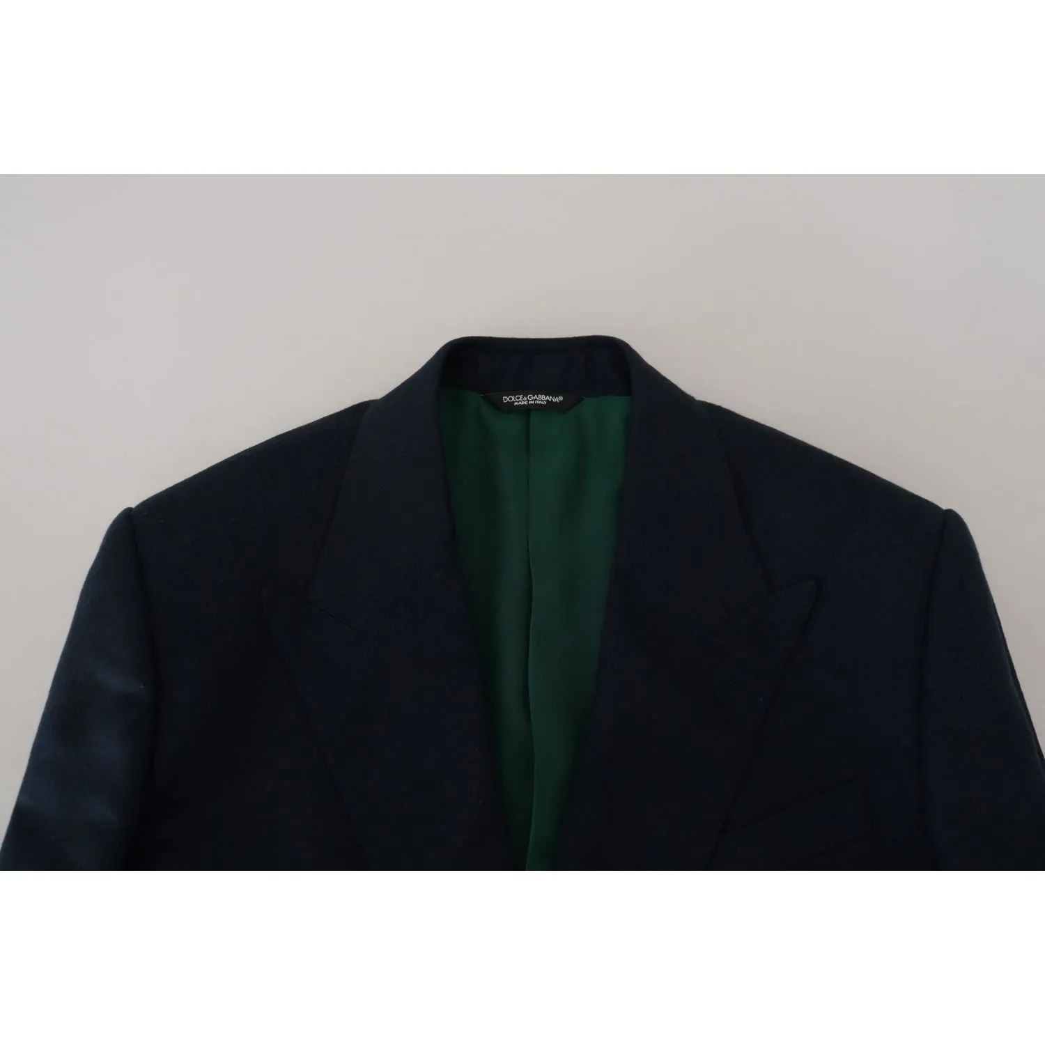 Dolce & Gabbana Elegant Cashmere-Silk Blend Blue Blazer