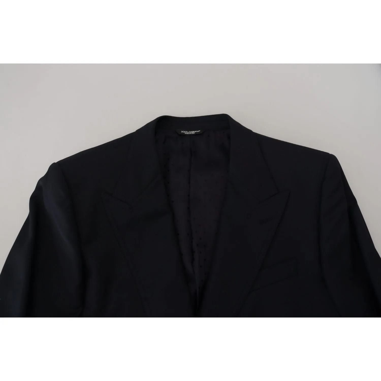 Dolce & Gabbana Elegant Dark Blue Single Breasted Blazer