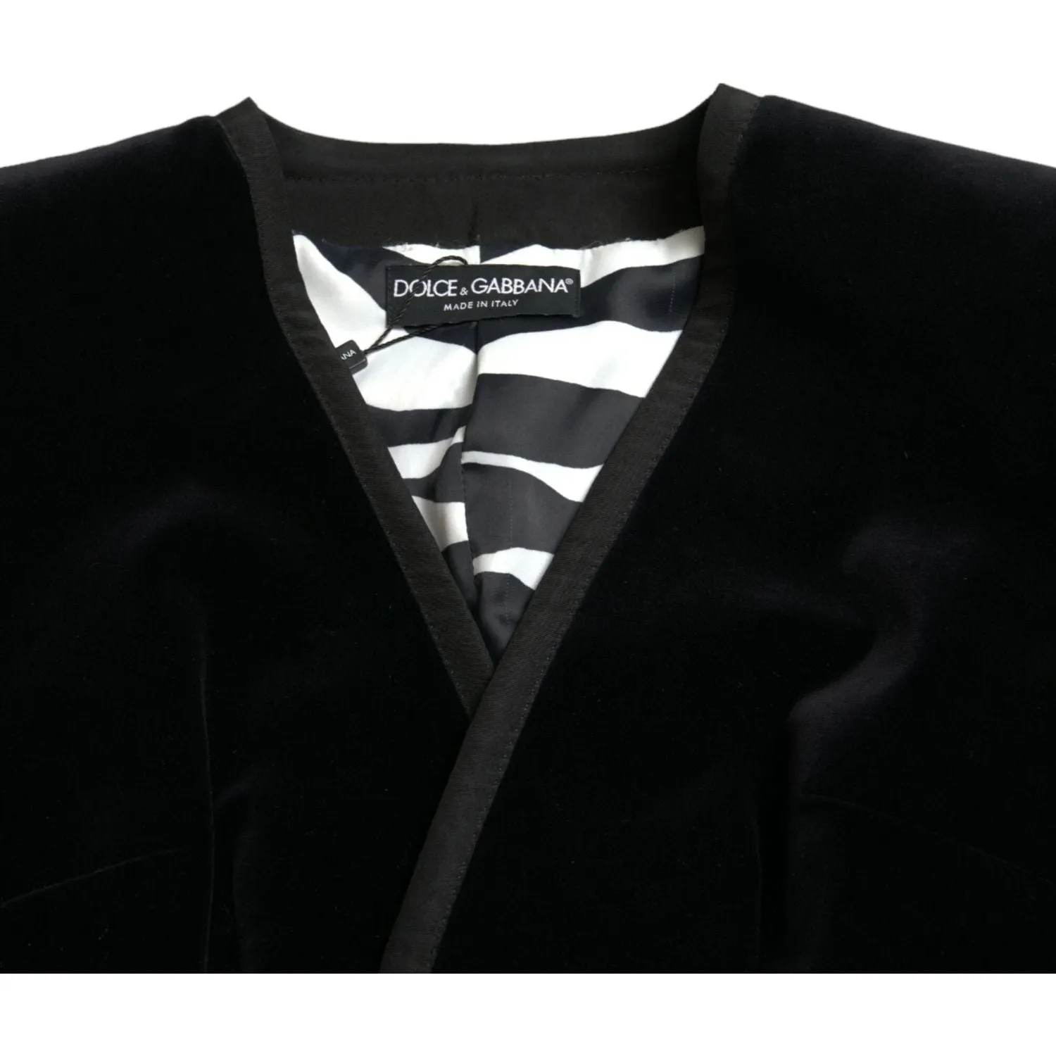 Dolce & Gabbana Elegant Double Breasted Cotton-Silk Blazer