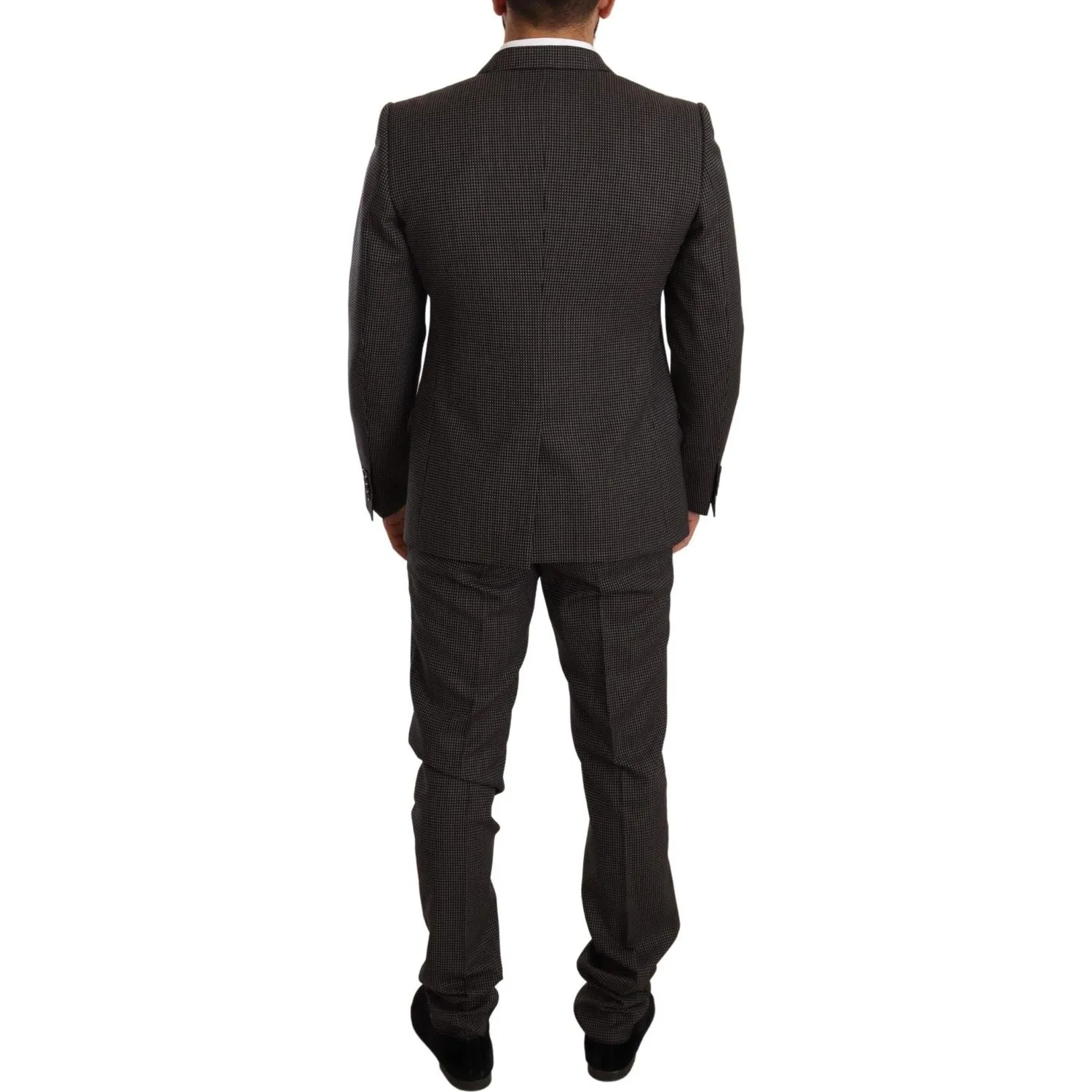 Dolce & Gabbana Elegant Gray Martini Woolen Suit Set