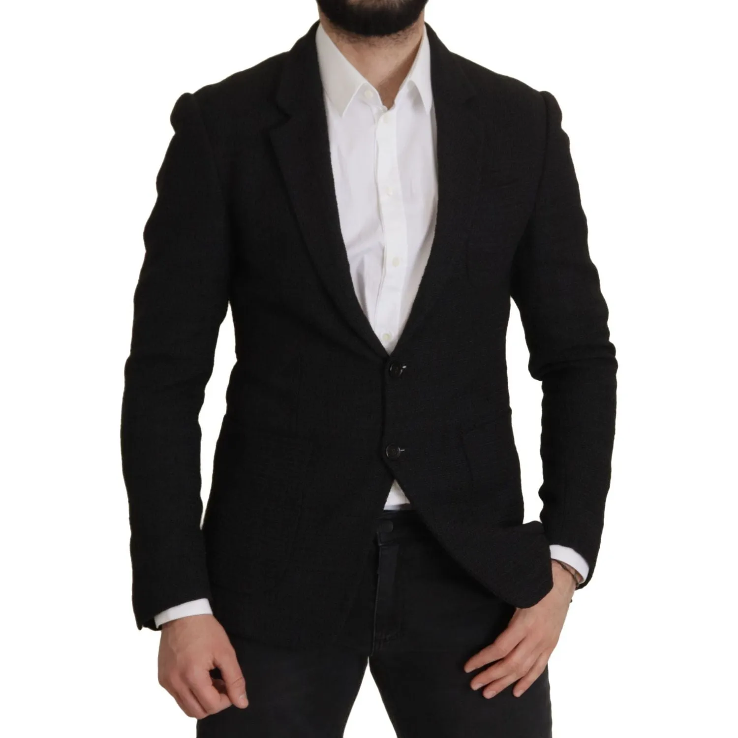 Dolce & Gabbana Elegant Single Breasted Wool Blazer