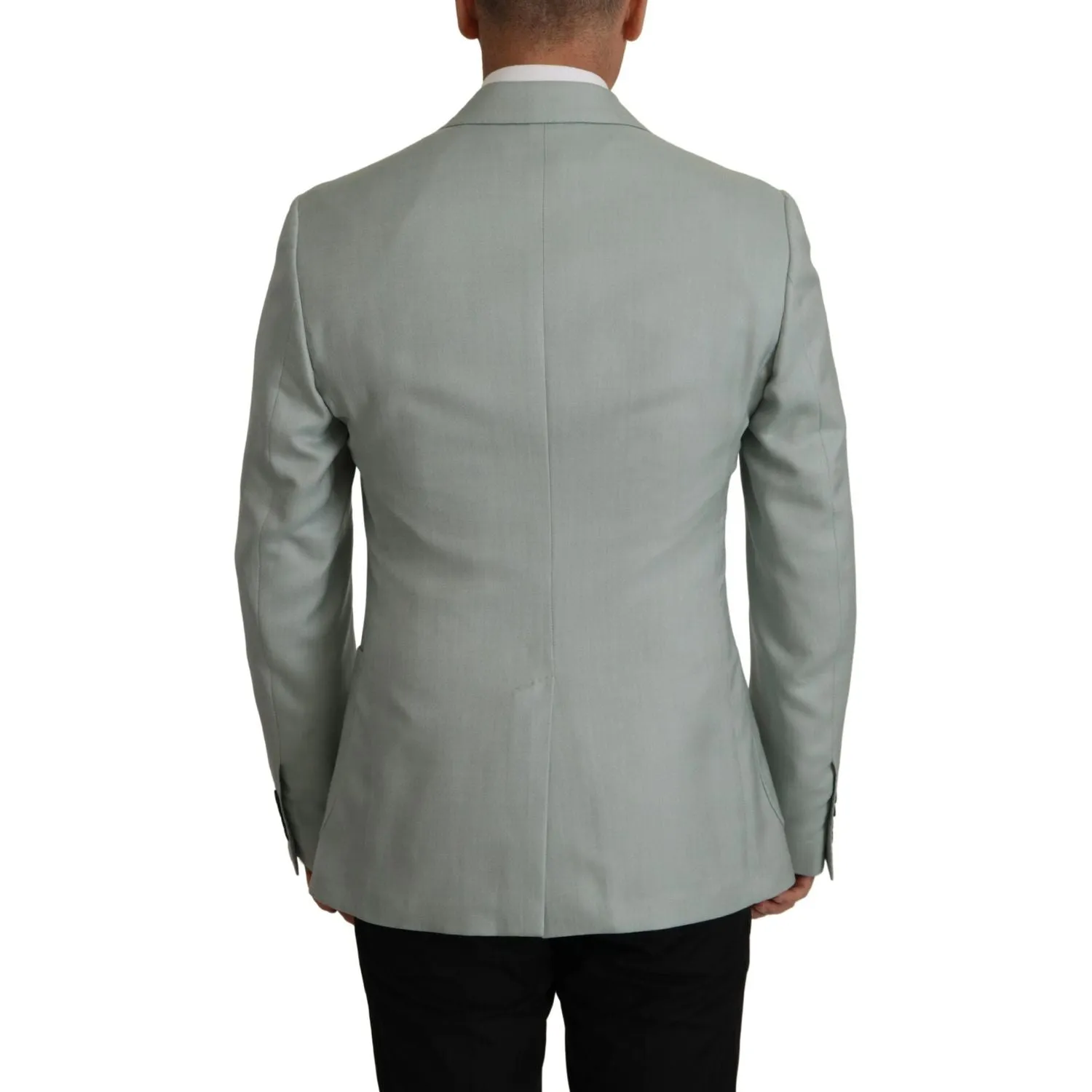 Dolce & Gabbana Elegant Slim Fit Cashmere Silk Blazer Jacket