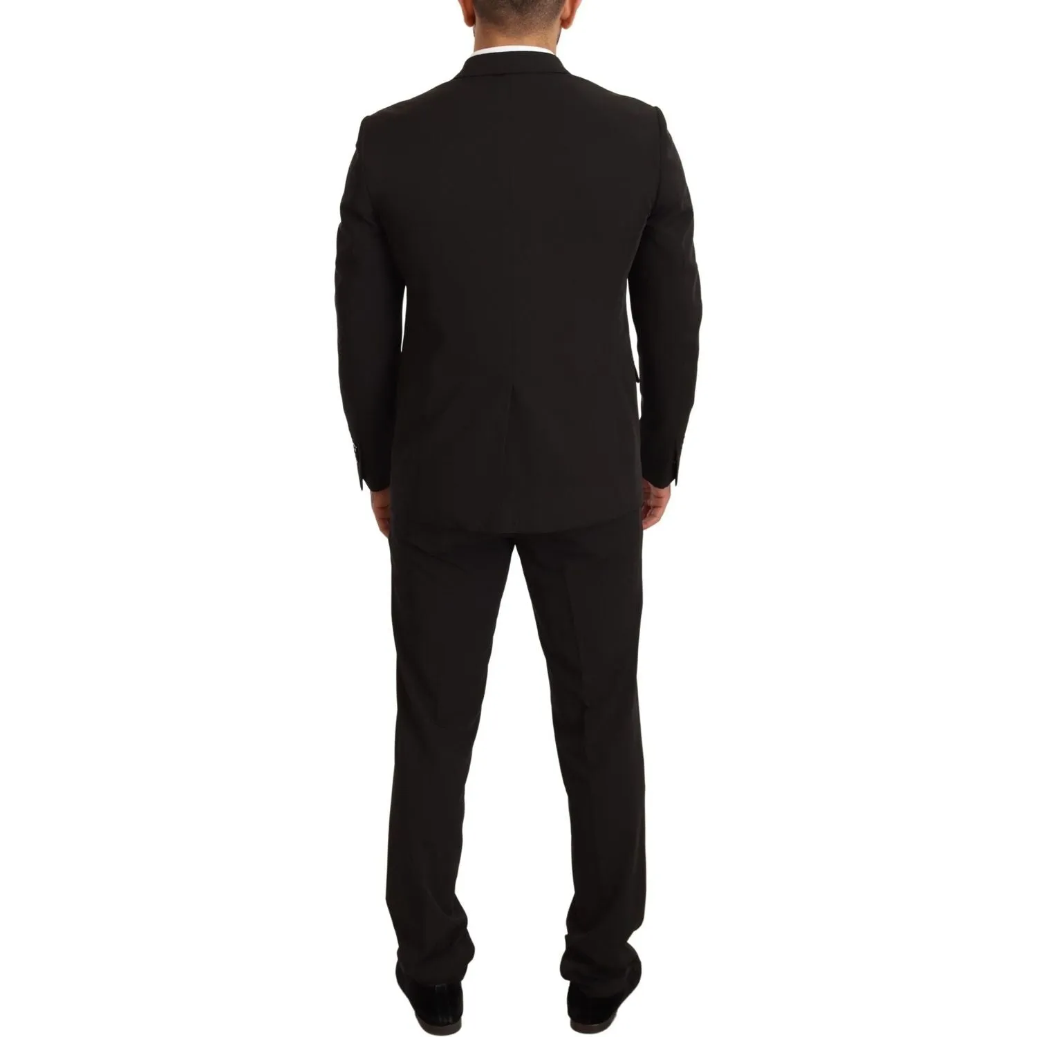 Domenico Tagliente Elegant Black Slim Fit Two-Piece Suit