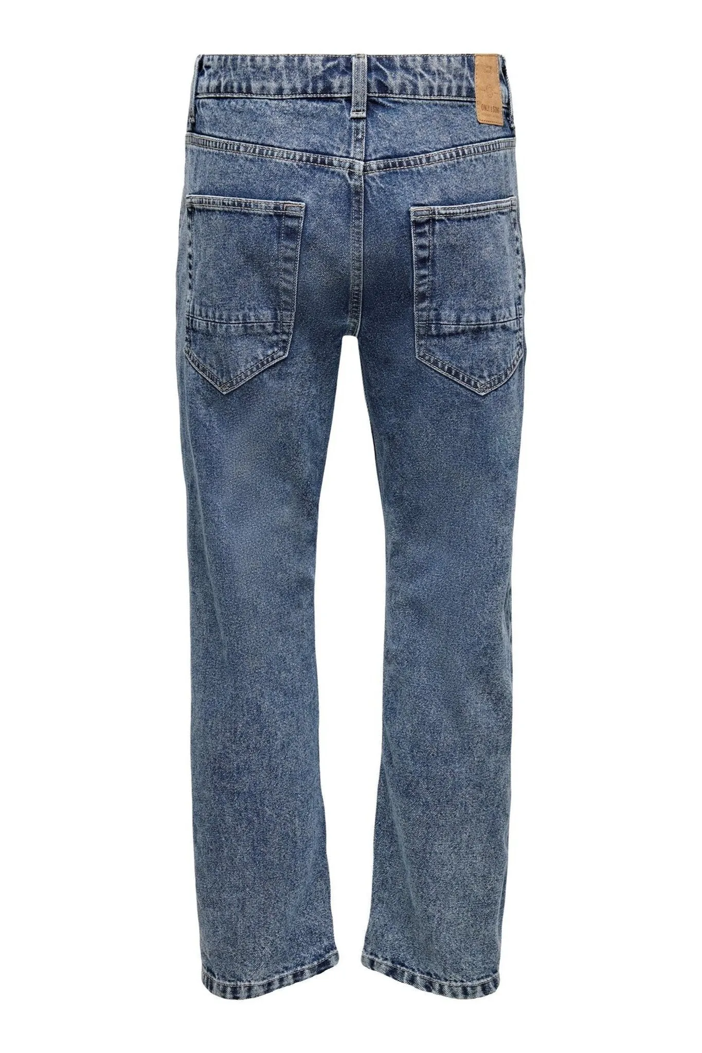 Edge Loose Jeans - Blue Denim